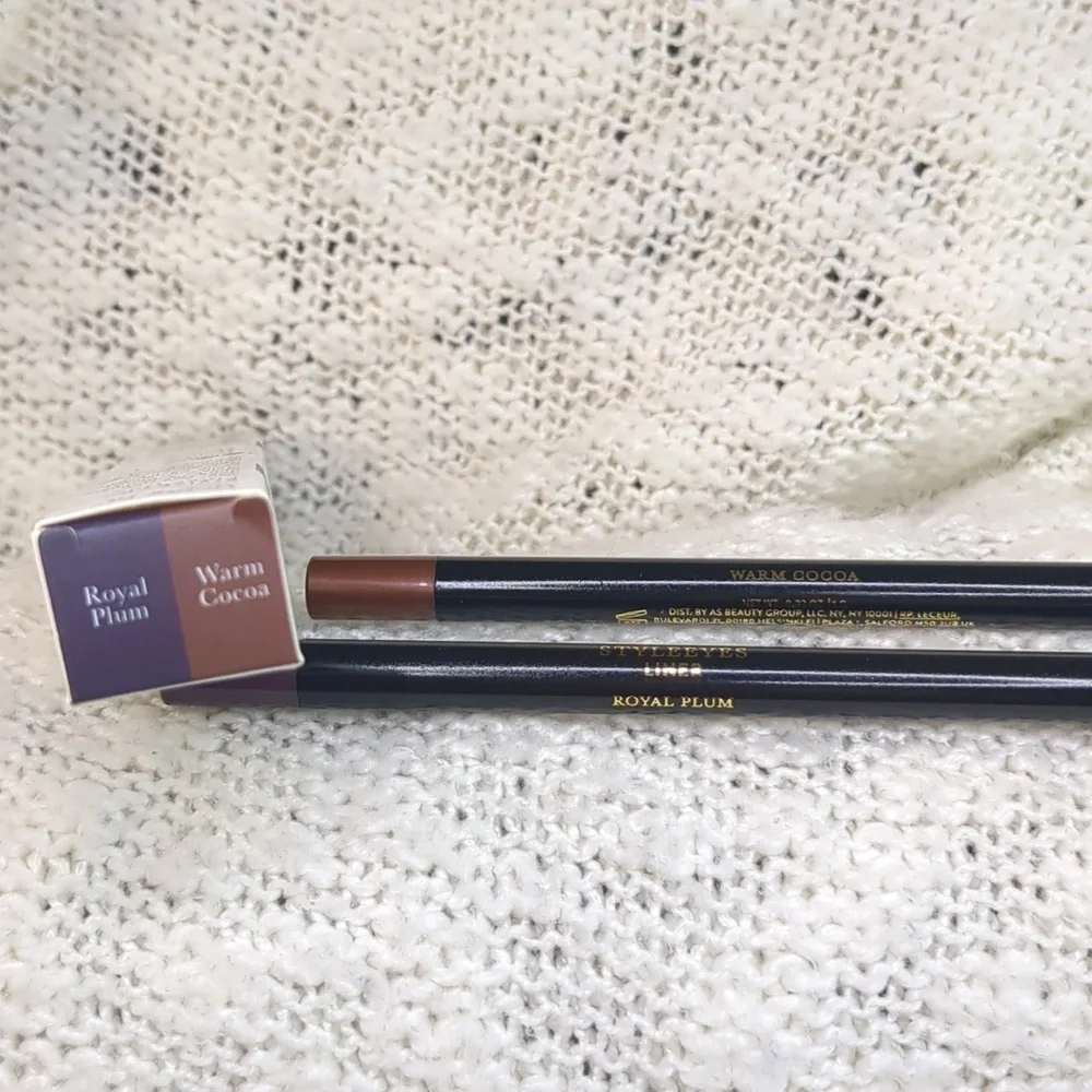 Laura Geller StyleEYES Liner Duo in Royal Plum/Warm Cocoa, 2g/0.06oz